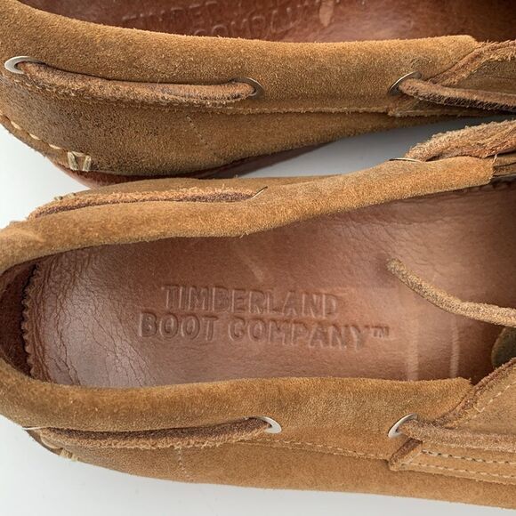 Timberland slip on men’s loafers classic brown suede leather men’s size 10 main image 12
